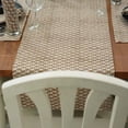 thumbnail image 2 of FABDIVINE- 16X90, Luxury table runner, Kitchen table runner, Tarangini, Brown, 2 of 4
