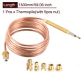 thumbnail image 2 of Gas Fireplaces Thermocouple M6x0.75 for Fryer Stove Oven Water Heater Replacement Parts 59.06" Long, 2 of 6