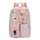 thumbnail image 2 of Lattice Cute Bear Mochila para portátil Mochilas escolares de nailon a la moda para vacaciones (rosa) Likrtyny Para Estrenar, 2 of 9