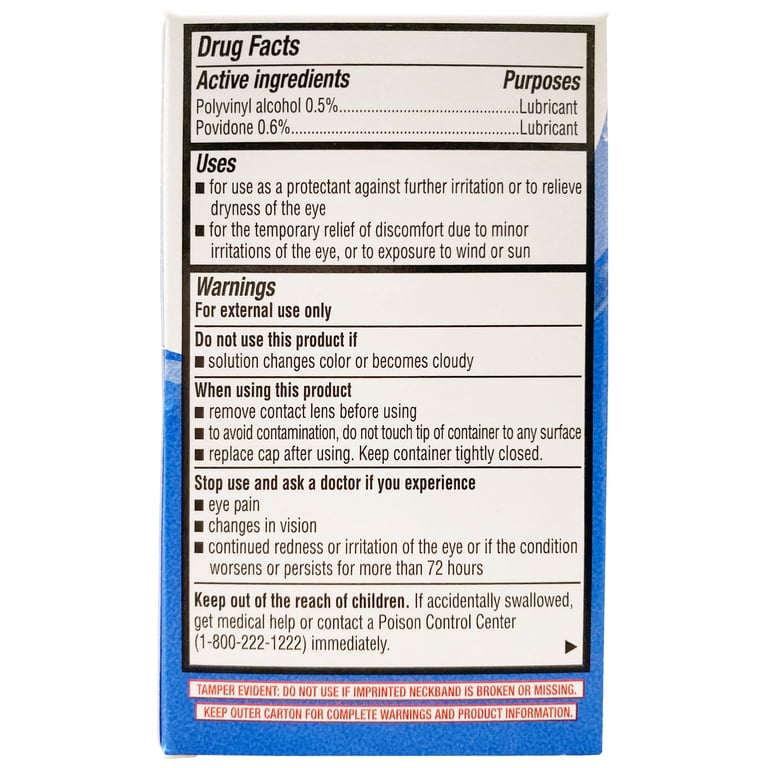 Equate Artificial Tears, Polyvinyl Alcohol fl oz
