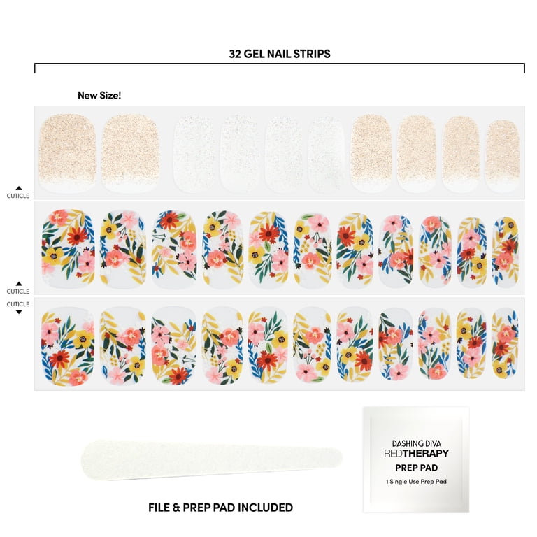Dashing Diva Gloss Gel Nail Polish Strips, Wallflower Frenzy photo 3