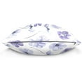 thumbnail image 2 of GZHJMY Watercolor Purple Flowers Pillow Cover 16 x 16 Inch, Soft Decorative Cushion Case Square Throw Pillow Cover for Sofa Living Room Couch Home Decor, 2 of 7