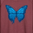 thumbnail image 3 of Instant Message - Melting Butterfly - Women's Lightweight French Terry Long Sleeve Shirt, 3 of 6