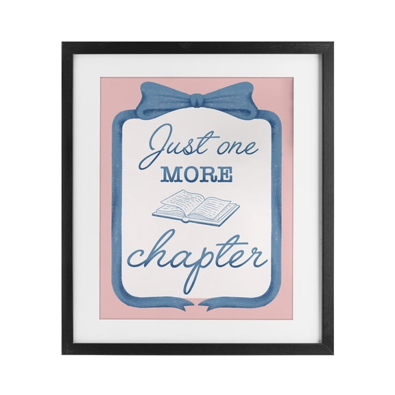 Stupell Industries Victorian Chic Just One More Chapter Black Framed Print Under Glass, 13 x 16, by Marcus Prime