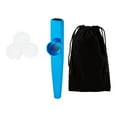 thumbnail image 1 of Flauta Kazoo, instrumento musical de acompañamiento musical, fácil de tocar, con bolsa de almacenamiento, bolsas de regalo para amantes de la música y azul, 1 of 8