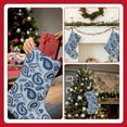 thumbnail image 7 of Sikiie Blue Paisley Pattern Vintage Christmas Stockings,18 Inches Christmas Stockings Xmas Hanging Stockings for Family Christmas Decorations & Gifts, 7 of 7