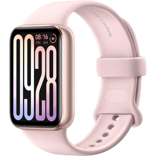 Xiaomi Smart Band 9 Pro Rose Gold – 1.74" AMOLED, 1200 nits de Brillo, batería de 21 días, 150+ Modos Deportivos, 5 ATM Resistente al Agua, GNSS y Sensor SPO₂, Bluetooth 5.4, 60 Hz Refresh