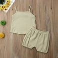thumbnail image 2 of Débardeurs d'Été pour Bébé Fille Tops+pantalons Shorts en Coton, 2 of 4