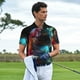 thumbnail image 3 of Fotbe Neon Spectrum Cat Portrait Camiseta Polo de Golf para Hombre con Estampado – Camisa Deportiva Transpirable con Cuello Abotonado-XX-Large, 3 of 6