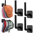 thumbnail image 1 of Hook Type Shelf Baseball Cap Hat Rack for Wall Cap Hanger Storage No Drilling Hat Display Organizer No Drilling Track Door Handl, 1 of 6