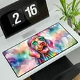 thumbnail image 3 of Hippie Vizsla Portrait Watercolor Tie-Dye Vintage Styles Desk Mat Full Keyboard Mouse Pad Vizslas Dog Lover Gifts Idea Large Mousepad - 00014, 3 of 5