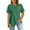 Green, variant on Wyobmus Womens Casual Summer Tops Round Neck Batwing Short Sleeve Leisure Tee Shirt Lightweight Solid Color Stretch Blouse Loose S-2X Olive Green