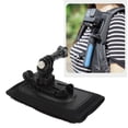 thumbnail image 3 of Backpack Camera Mount, Portable Adjustable 360 Rotatable Ball Base Ball Base Shoulder Strap Mount  For Skiing For Action Camera For Mountaineering, 3 of 8