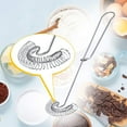 thumbnail image 4 of HEIBIN2 Pieces Scandinavian-Type Whisk Egg Small Whisk Whipper Stainless Steel Egg Whisk Flat Spring Coil Whisk Egg Frother, Milk and Egg Beater Blender 10 Inch, 4 of 7