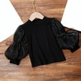 thumbnail image 5 of LNMQLPDBS Teen Girl Tops Girls White Blouse Size 10-12 Girls Tops Size 14-16 Long Sleeve Shirts for Toddler Girls Cute Shirts Y2k Button Down Shirt, Black 4-5 Years, 5 of 9