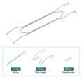 thumbnail image 3 of Uxcell 2 Set Stainless Steel Plate Hanger W Type Wall Plate Hangers For Hanging Towels Keys Clothes  Silver 16 inch, 3 of 6