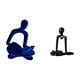 thumbnail image 5 of Figura de pensador abstracto de resina, escultura humana, diseño hueco, adorno de escritorio coleccionable, ideal para regalar y decorar el hogar., 5 of 8