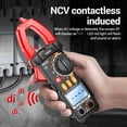 thumbnail image 4 of ANENG ANENG PN107 Digital Clamp Meter - 600V CAT II, 4000 Counts, AC/DC Current, Voltage, Resistance, Capacitance, Diode Tester, Non-Contact Voltage Detection, Red (Battery Not Included), 4 of 6