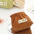 thumbnail image 3 of Corduroy Elastic Storage Bag, Mini Travel Cosmetic Bag, Portable Makeup StorageBag Hair Tie Organizer Storage Clutch, Cute Hair Clips Jewelry Organizer for Women, 3 of 7