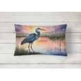 thumbnail image 2 of Carolines Treasures DAC7504PW1216 16 x 12 in. Blue Heron Setting Sun Throw Pillow, 2 of 4