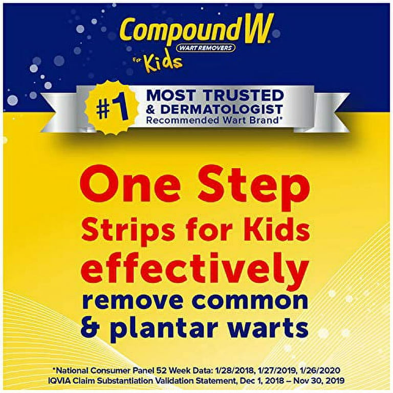 Page 1 - Reviews - Compound W, Wart Remover, One Step Strips, Maximum  Strength, For Kids, Ages 3+, 10 Medicated Strips - iHerb