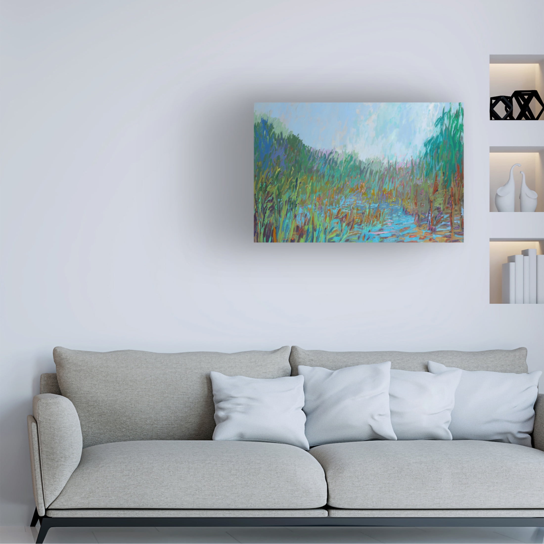 Canvas Wall Art - Jane Schmidt 'The Way Back' Wall Art for Living Room, Bedroom, or Office Décor by Trademark Fine Art - 19 x 12 Inches