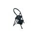 thumbnail image 2 of Escalera De Acero Tubular Plegable Con 2 Niveles Negra Namaro Design, 2 of 5
