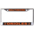 thumbnail image 1 of Baltimore Orioles Laser Chrome License Plate Frame, 1 of 1