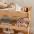 thumbnail image 6 of Comfy Cubs Baby Changing Table with Two Open Shelves for Storage - Natural Wood, 6 of 7