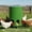 Green, variant on 2-in-1 Automatic Chicken Feeder Waterer Dispenser Heavy Duty Metal Chicken Feeder Bucket Barrel for Poultry Quail Chickens Ducks Indoor Outdoor Black