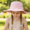 thumbnail image 6 of Gibobby Baby Sun Hat UPF 50+ Sun Protective Toddler Bucket Hat Cartoon Print Wide Brim Summer Outdoor Play Beach Hat for Boys Girls 12-18 Months 1T 2T 3T 4T 5T 6T(6-10 Years,Pink), 6 of 7