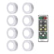 thumbnail image 1 of Fiudx Ofertas del día Luz de gabinete con temporizador de atenuación, luz de gabinete con control remoto inalámbrico, luz de noche, 1 of 2