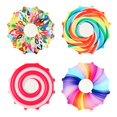 thumbnail image 4 of Nuevo Candy Color Fingertip Spinning Top Toys Colorful Printed Rotating Descompression Toy Gyro Toy Para Bebé Monstrate FN006945-01, 4 of 6