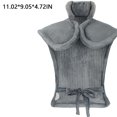 thumbnail image 3 of Qarigey Almohadillas térmicas eléctricas, chal térmico para espalda y hombros, manta lavable para oficina, Hotel, esterilla térmica para Protección de la piel Gris  enchufe del Reino Unido, 3 of 6