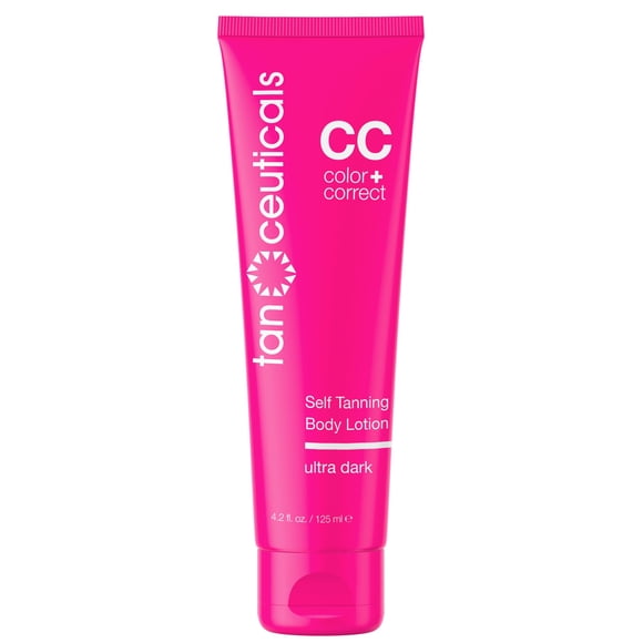 Tanceuticals Autobronceador - Loción autobronceadora ultra oscura para el cuerpo - Bronceado sin sol de aspecto natural y duradero - Brillo de bronce de bronceado falso rápido - Aroma de coco fresco e