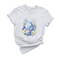 thumbnail image 2 of UPPADA Easter Femmes Oeufs Imprimé T-Shirts Heureux Easter Graphique Bunny Lapin Mignon T-Shirts Manches Courtes Décontracté Col Rond T-Shirts Été Basique Coupe Régulière Chemises Blanc,TTG, 2 of 5