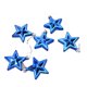 thumbnail image 1 of Paquete de 6 accesorios de adorno colgante Inteprter Estrellas de plástico para árbol de Navidad Azul, 1 of 6