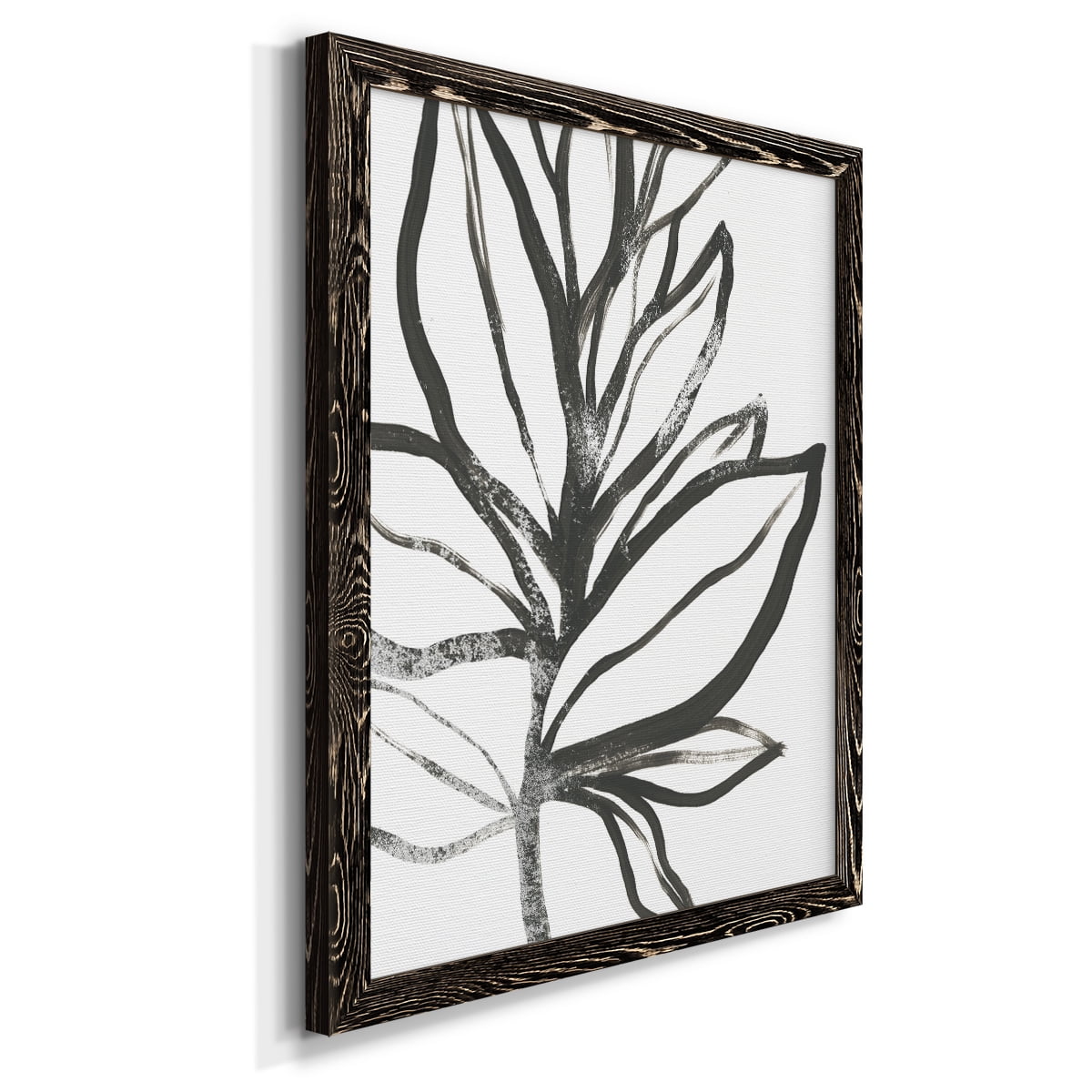 Wexford Home Leaf Instinct I - 28" x 40" Framed Canvas Print, Black