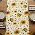 thumbnail image 5 of Table Runners 60 Inches Long Dress Scarves, Vintage Sunflower Farmhouse Kitchen/Dining Table Runner, Small Coffee Tablerunners, Summer Botanical Farmhouse Floral 13x60 Inch, 5 of 9