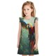thumbnail image 1 of Balery Flying Parrots In Jungle Camisón de princesa para niñas, pijama de algodón con mangas abullonadas, suave y bonito.-Medium, 1 of 6