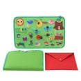 thumbnail image 3 of Juego de tablero de cuentos de fieltro de juguete Montessori, juguete de enseñanza portátil, tablero de aprendizaje de iluminación para regalos preescolares, mesa para el hogar, 3 of 8