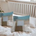 thumbnail image 6 of Throw Pillow Covers 16x16 Inch Set of 2, Teal Blue Waterproof Outdoor Pillow Covers, Brown White Minimalist Retro Smear Ombre Art Decorative Cushion Pillowcases for Couch, Sofa, Bed, Garden, Patio, 6 of 9