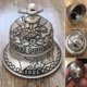 thumbnail image 2 of 1921nuevo colgante de plata dólar de plata mesa de comedor Vintage Tiny llamada mano adornos colgantes de metal antiguo, 2 of 7
