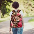 thumbnail image 6 of Lightweight Backpack Rose and Leopard School Bag Travel Laptop Daypack for Men Women Casual Rucksack, 6 of 6