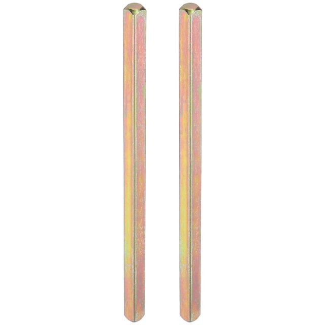 Poignée de Porte Carrée 190x8mm, Acier au Carbone Poignée de Porte de Rechange, Or 2 Pcs