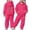 Hot Pink, variant on SRZYMJ Girls Casual Long Sleeve Hooded Pullover and Pants Set Soft Warm Kids Sweatsuit for Everyday Wear Blue 10-11 Years