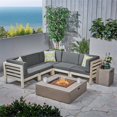 thumbnail image 2 of Oana 7pc Sectional Sofa Set with Cushion Weathered Gray/Dark Gray/Light Gray, 2 of 12