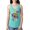 Tahiti Blue, variant on Rad 90's Vibes Vintage Ladies Racerback Tank Top, Dark Grey, Small