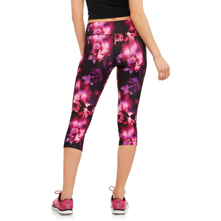 Danskin Now Women's Active Allover Print Performance Capri Legging