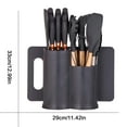 thumbnail image 2 of HEESEM 19pcs Silicone Kitchen Utensil Set, Heat-Resistant Non-Stick Easy Cooking Cleaning Home Gray, 2 of 10